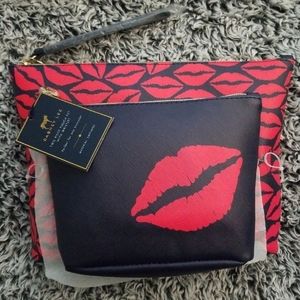 Dabney Lee Two Piece Travel Cosmetics bags